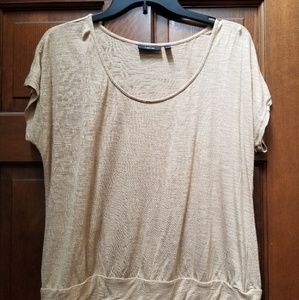 Apt. 9 shimmery gold top